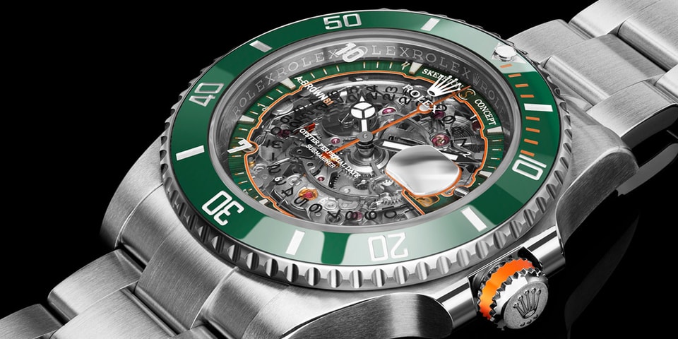 Antonio Brown skeleton concept custom HULK 116610LV Rolex principe ...