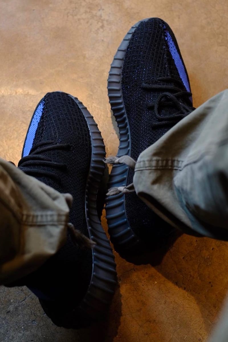 Adidas yeezy black and blue sale