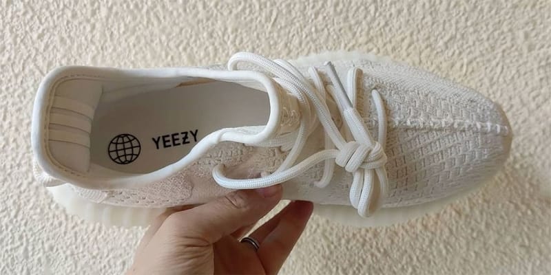 Full cheap white yeezys