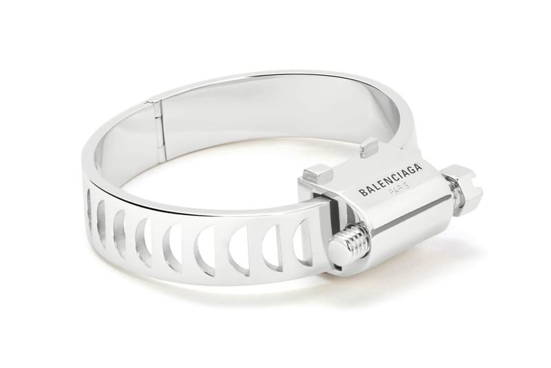 Balenciaga Silver Tool Bracelet Release Hypebeast