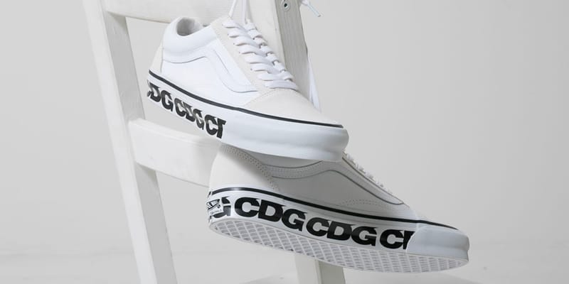 CDG x Vans Old Skool White Release | Hypebeast