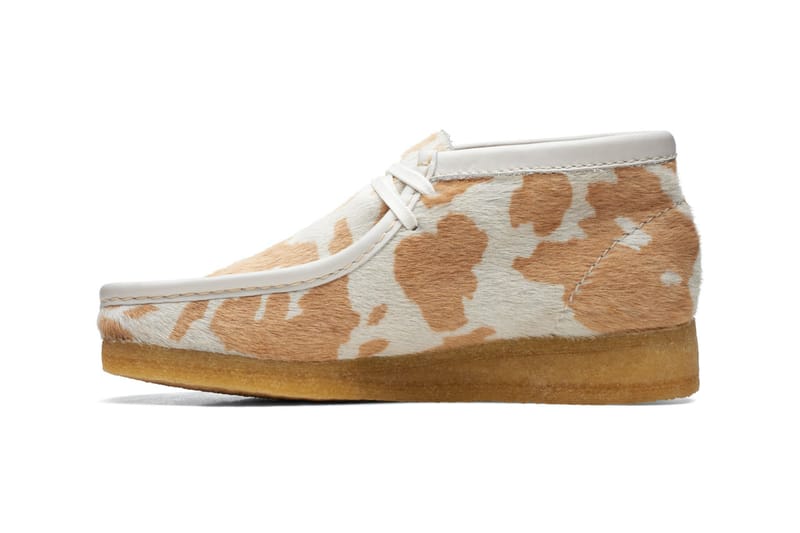 Cow hot sale print wallabees