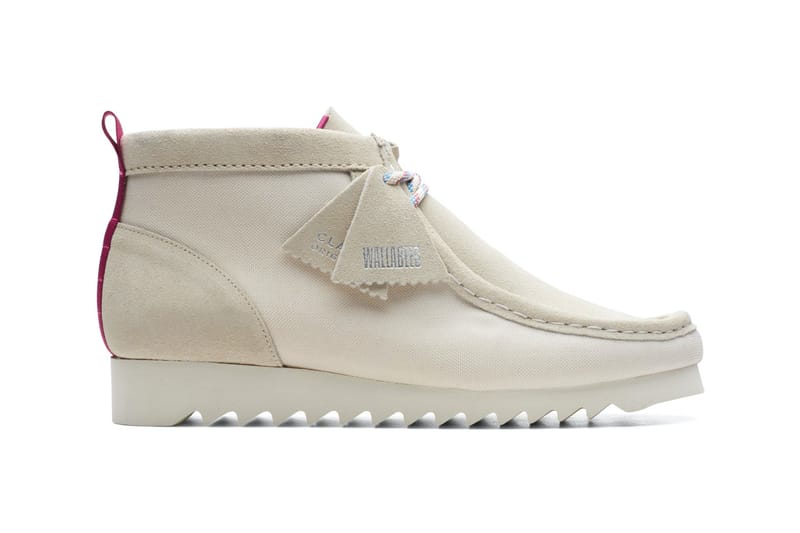 White clarks hot sale