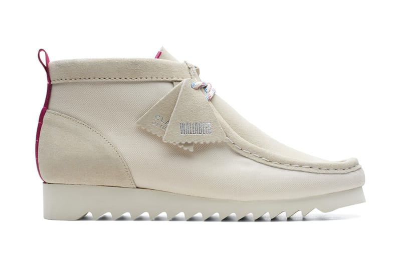 All white clarks clearance wallabees