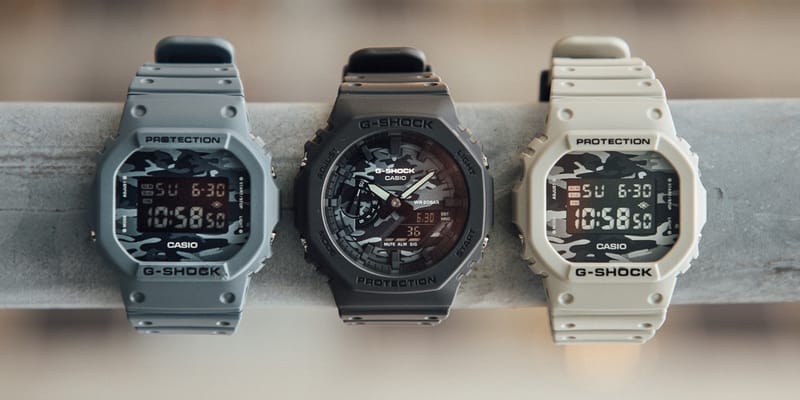 G shock camouflage discount grey