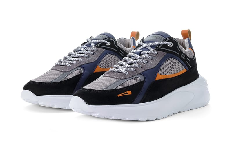 Calvin klein maya trainers store navy light grey orange