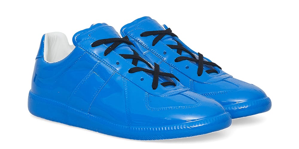 Maison Margiela Covers the Replica in Blue Patent Leather | HYPEBEAST