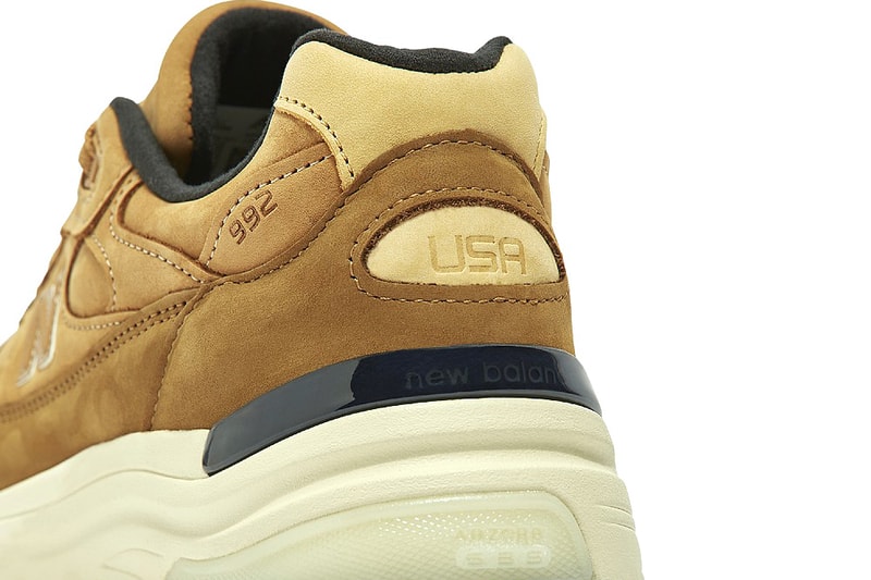 New balance 992 tan with online white