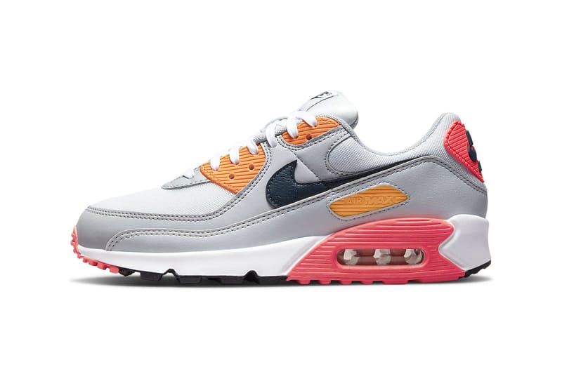 Air max 90 white grey cheap orange