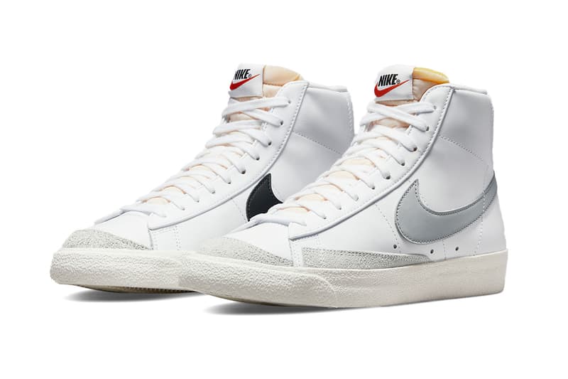 nike blazer mid 77 grey swoosh