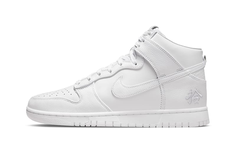 Nike dunk sales hi white