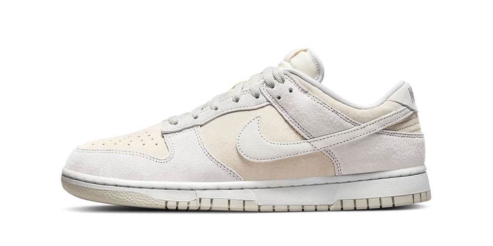 Nike Dunk Low получает обновление PRM в цветах «Vast Grey» и «Summit White».