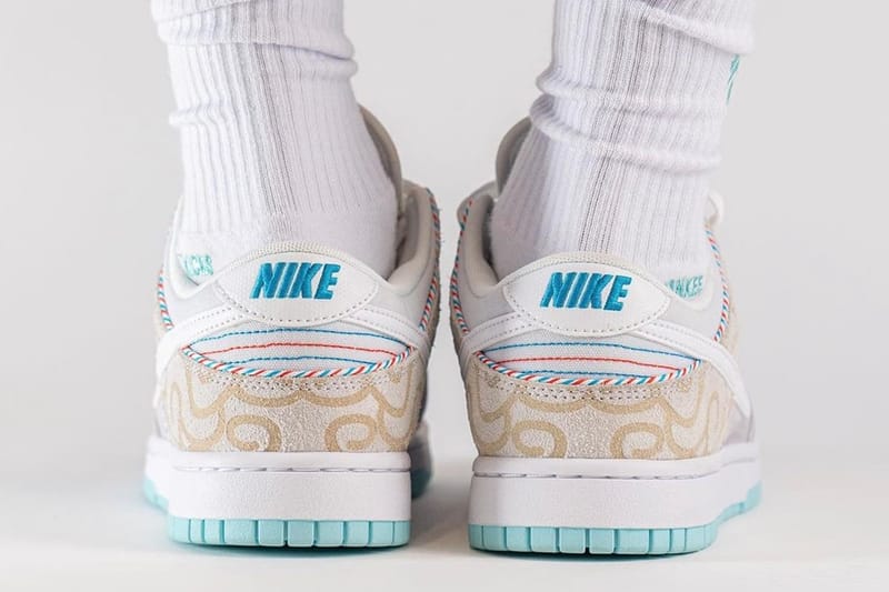Nike Dunk Low ホワイト/ベージュ　バーバーショップ Nike Dunk Low 