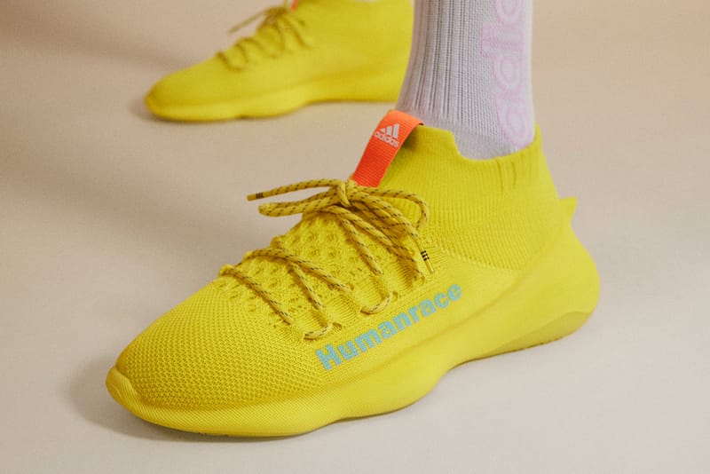 Human race shoes blue and clearance yellow