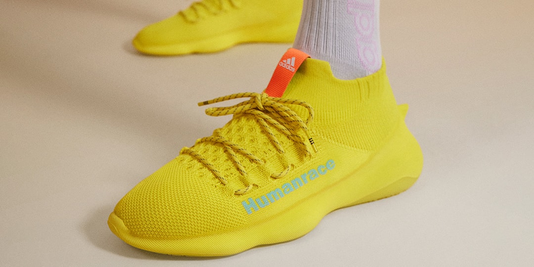 Adidas Humanrace Sičhona Фаррелла получили верх «шокового желтого цвета»