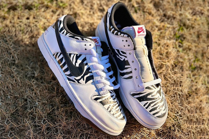 Quartersnacks Nike SB Dunk Low Reverse Zebra Release | Hypebeast