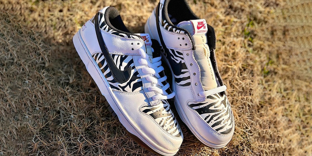 Quartersnacks Nike SB Dunk Low Reverse Zebra Release | Hypebeast