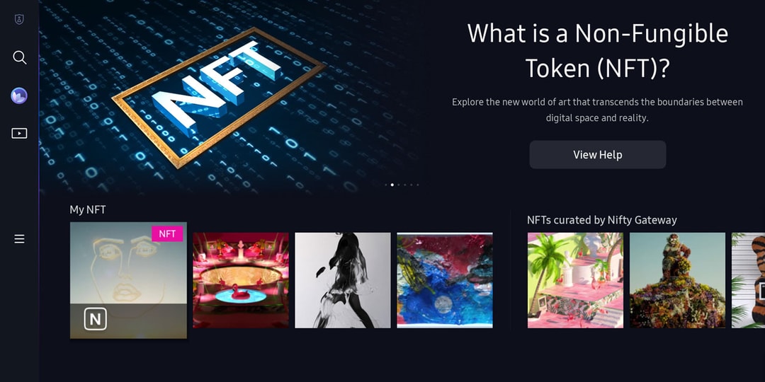 Samsung добавляет платформу NFT в свои телевизоры
