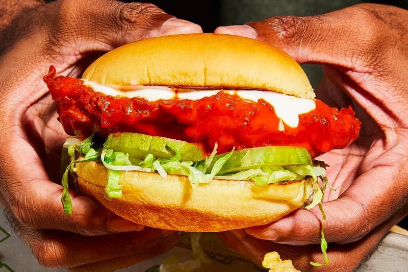Shake Shack Buffalo Chicken Sandwich and Spiced Cheese Fries HYPEBEAST