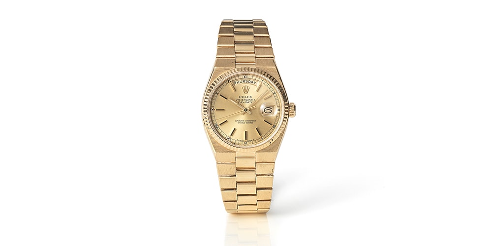 Золотые часы Rolex Oysterquartz Day сэра Майкла Кейна будут проданы на аукционе