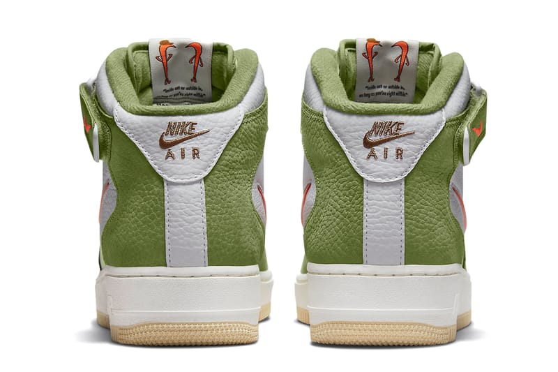 Nike air force 1 2024 low micro branding green