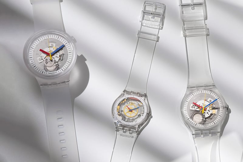 Swatch Unveils Retro Clear Collection Four Piece Hypebeast