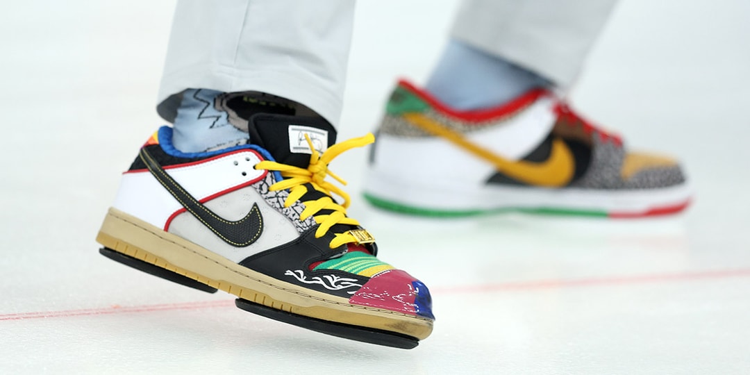 Взгляните на олимпийские кроссовки для керлинга Nike SB Dunk Low «What The Paul» Мэтью Хэмилтона.