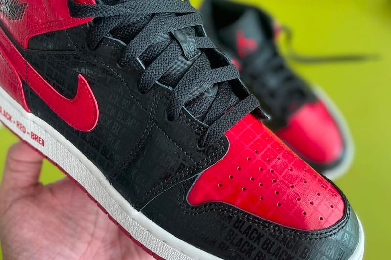 Black red outlet jordan 1 mid