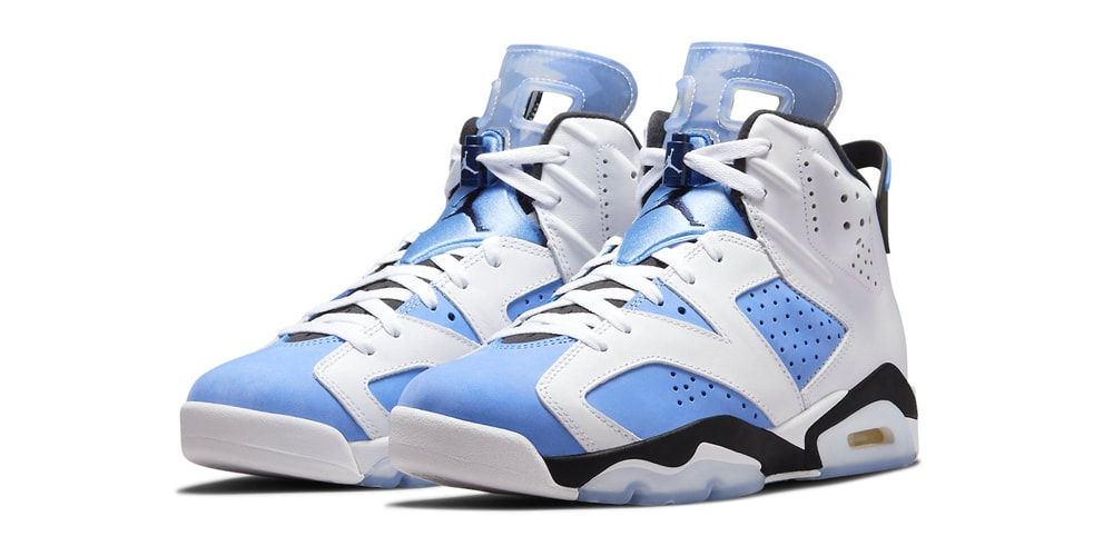 Официальный взгляд на Air Jordan 6 «UNC»