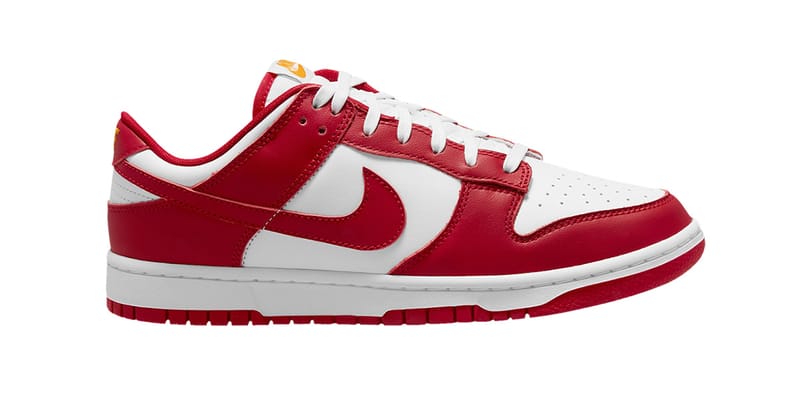 nike dunk low gym red university gold