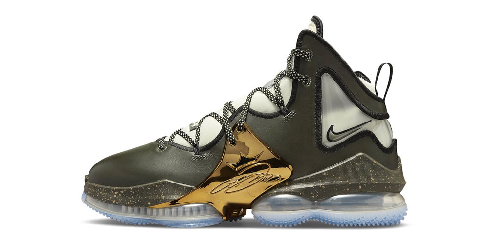 Взгляните на официальные изображения Nike LeBron 19 Chosen 1 в цвете «Оливковый».
