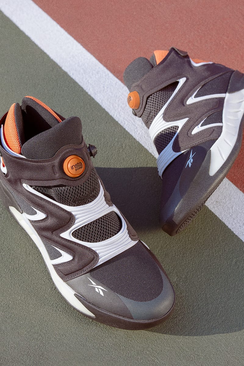 Reebok pumps 90s sales silver