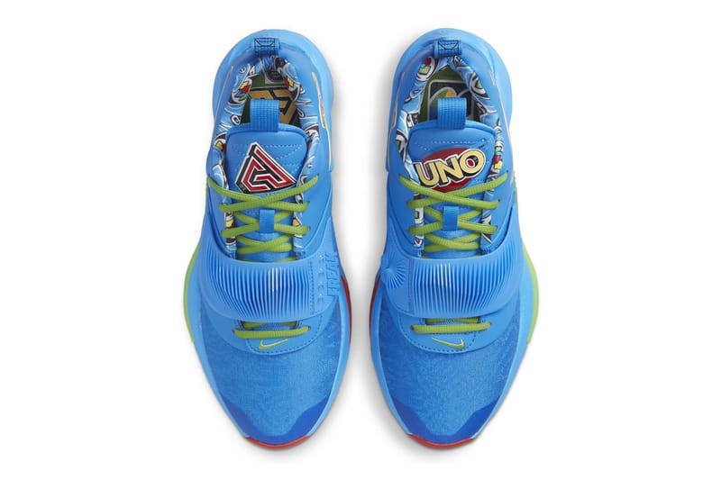 ナイキ バスケットシューズ × UNO Zoom Freak3 “UNO 1” UNO x Nike Dress Nike Zoom Freak 3 Official Look | Hypebeast