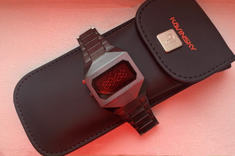 YEMA KAVINSKY デジタル腕時計 Yema LED Kavinsky Limited Edition Watch | GearMoose