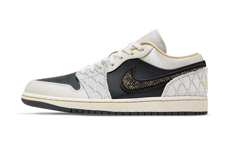 Air Jordan 1 Low Beaded Swoosh DV1762-001 Release Date | Hypebeast
