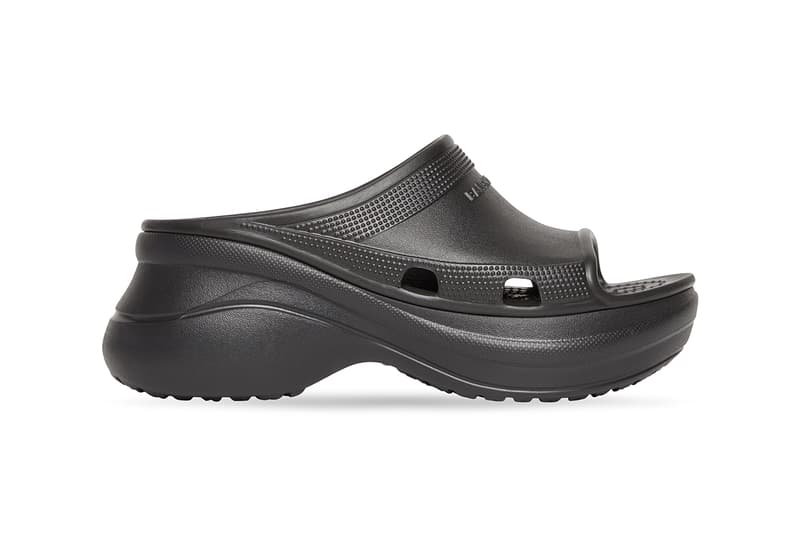 Balenciaga crocs black clearance