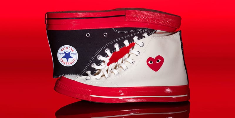 Cdg chucks hot sale on feet