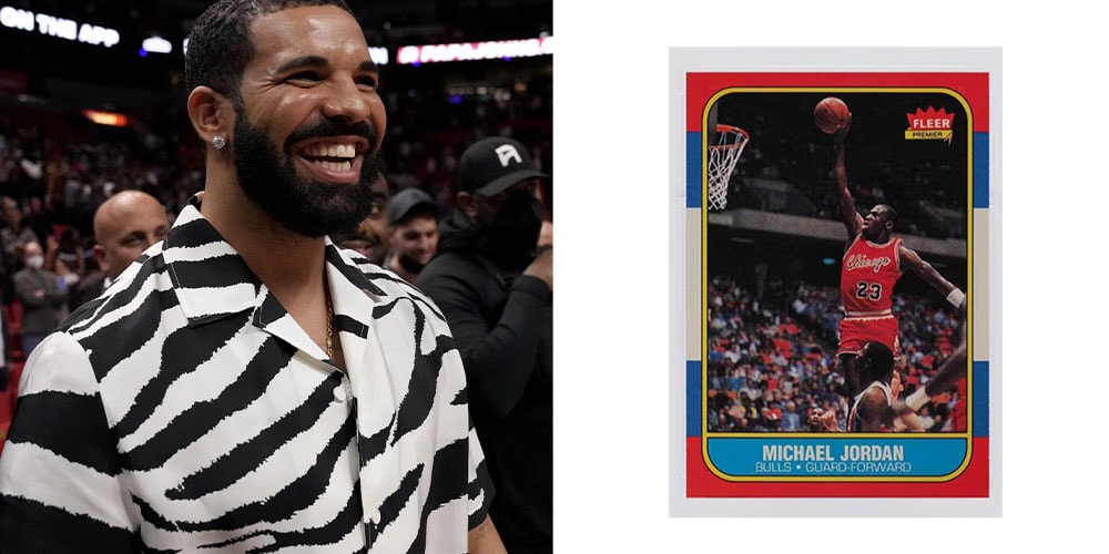 Дрейк получил редкую карточку новичка Майкла Джордана 1986 года стоимостью до 700 тысяч долларов США