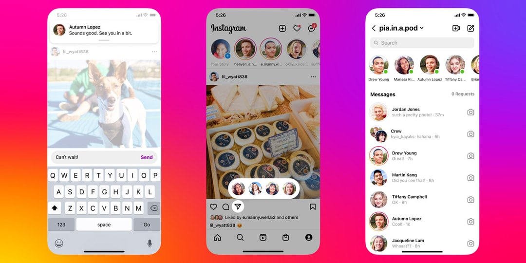 Instagram добавляет новую функцию многозадачности, которая позволяет пользователям отвечать на личные сообщения прямо из своей ленты