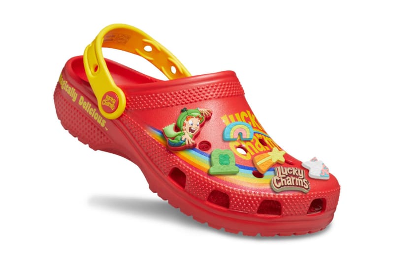 Red crocs with charms new arrivals