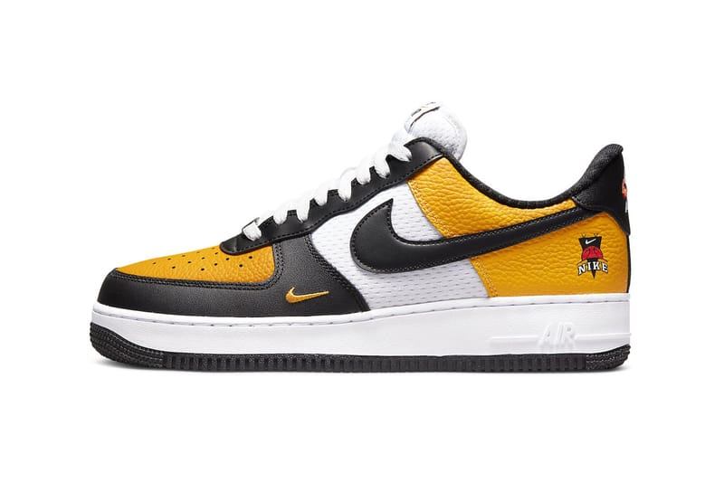 Nike air force 2025 1 gold and black