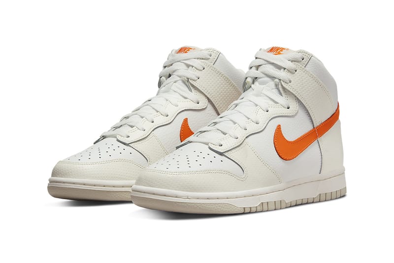 Nike white and on sale orange