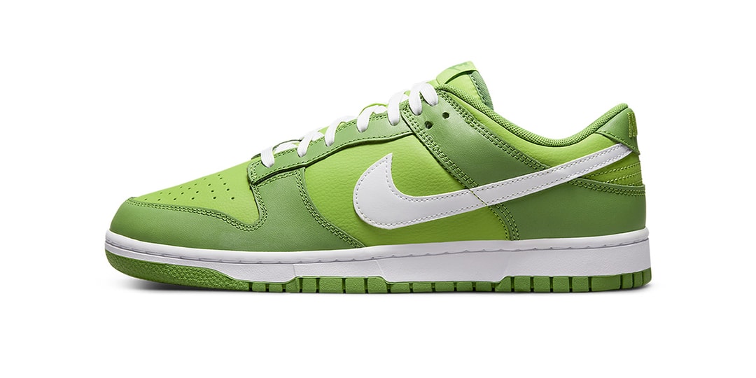 Различные оттенки зеленого в новом наряде Nike Dunk Low