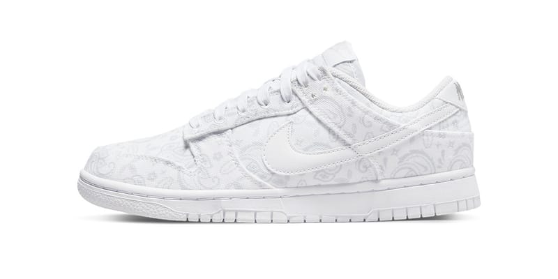 Nike Dunk Low Paisley White Grey Fog DJ9955-100 Release | Hypebeast