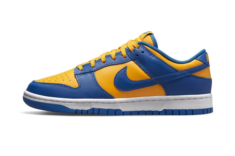 nike dunk low retro blue jay/university gold/white men's shoe