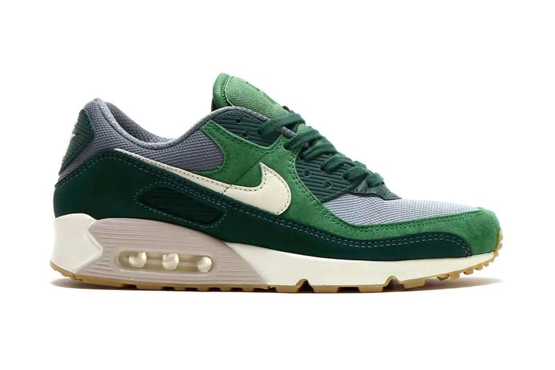 nike air max 90 sail thermal green and white