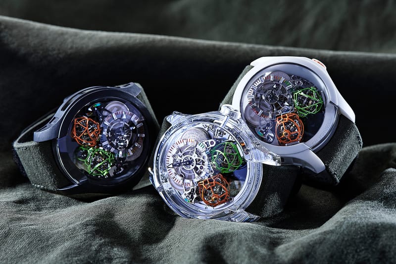 Triple hotsell tourbillon watch