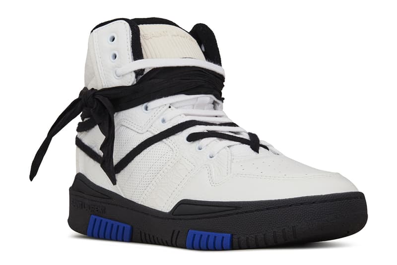【送料&関税込】Saint Laurent Smith Leather Sneakers Saint Laurent Debuts Bandana-Wearing SMITH Sneaker | Hypebeast