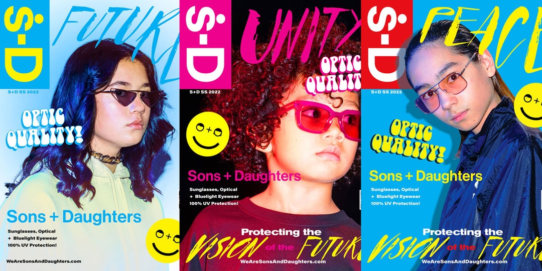 Sons + Daughters вдохновлены журналом i-D для своей последней кампании по производству очков