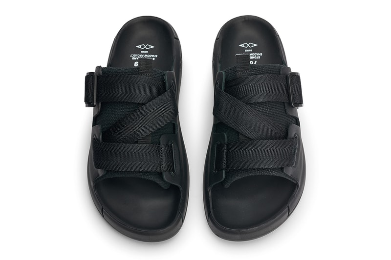 Stone Island Shadow Project Drops Black Sandals | Hypebeast
